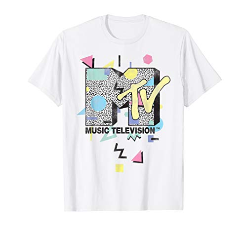 Product Cover MTV Retro Shape Design Logo Graphic T-Shirt