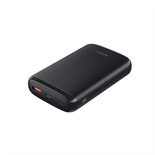 Product Cover AUKEY Power Delivery Power Bank 10000mAh, PD Power Bank 18W, USB C Portable Charger Quick Charge 3.0 Battery Pack Compatible with iPhone Xs/XS Max/XR, Nintendo Switch, Tablets, Google Pixel etc.