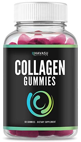 Product Cover Havasu Nutrition Collagen Gummies Formulated to Support Hair, Skin, & Nail Growth with Vital Proteins and Collagen Peptide Vitamins for Men & Women, Non-GMO, Gelatin-Free, 60 Gummies