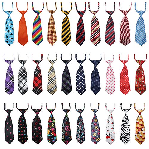 Product Cover Segarty Dog Ties, 30 Pack Neckties for Medium Large Dogs, Pet Neck Ties and Bows for Wedding Holiday Festival Grooming Accessories