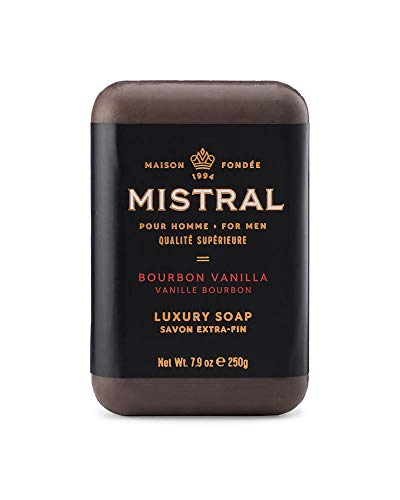 Product Cover Mistral Men's Bourbon Vanilla Bar Soap, Bourbon Vanilla
