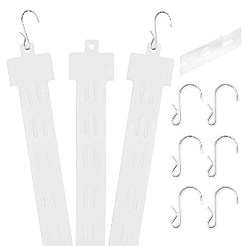 Product Cover Pack of 25 - 12 Station Hanging Merchandise Strips with S Hooks, 21