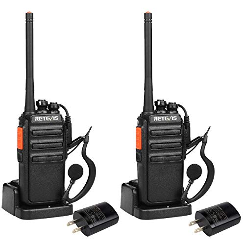 Product Cover Retevis H-777S Walkie-Talkies Rechargeable Long Range Scan VOX 16 Channels UHF 2-Way Radio with Earpieces Headsets Skiing Snowboard (2 Pack)