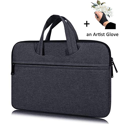 Product Cover Portable Drawing Tablet Monitor Carrying Bag Case Protective Sleeve for Huion KAMVAS Pro 13 GT-133,GT-116, Huion Q11K V2, Wacom Cintiq 13HD, Xp-Pen Artist12 (Space Gray)