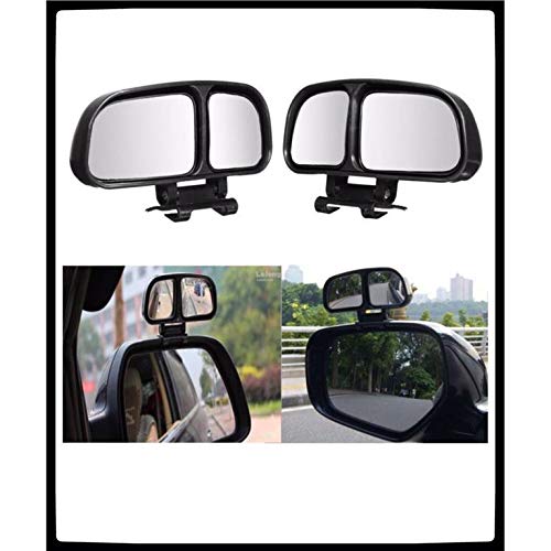 Product Cover 3R Vehicle Car Blind Spot Mirrors Angle Rear Side View, Black, 2-Piece