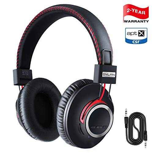 Product Cover Bluetooth Headphones Wireless Over Ear Headset - Hi-Fi Stereo Sound with Rich Bass, Handmade Style Extra Comfortable and Lightweight Bluetooth Headphone with Mic, Unique Christmas Gifts for women/men