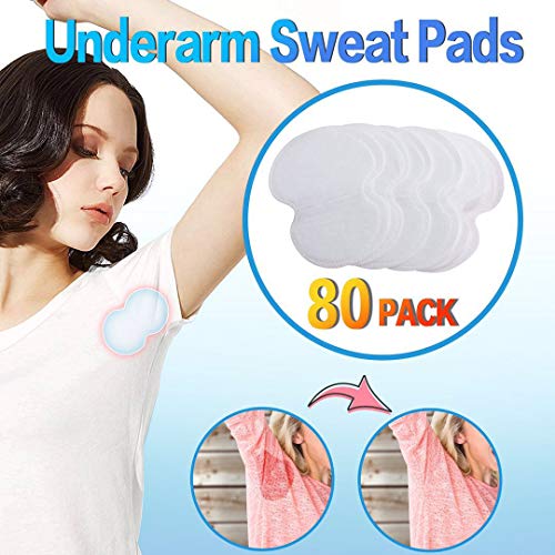 Product Cover Underarm Sweat Pads - Joseche PREMIUM QUALITY Fight Hyperhidrosis [80 Pack] for Men and Women Comfortable, Non Visible, Extra Adhesive, Disposable Dress Guards/Shields, Sweat Free Armpit Protection
