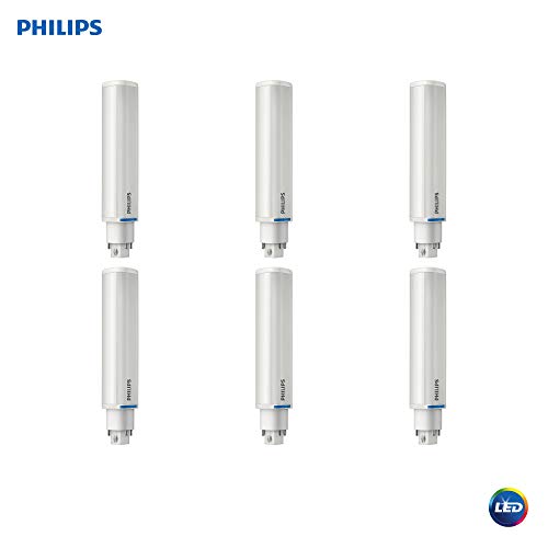 Product Cover Philips LED 535350 Dimmable Energy Saver PL-C/T Light Bulb: 850-Lumen, 2700-Kelvin, 8.5 (26-Watt Equivalent), 4-Pin G24Q/GX24Q Base, Frosted, Soft White, 6-Pack, 6 Piece