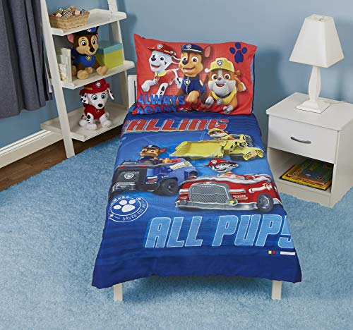 Product Cover Paw Patrol Paw Patrol Calling All Pups 4-Piece Toddler Bedding Set
