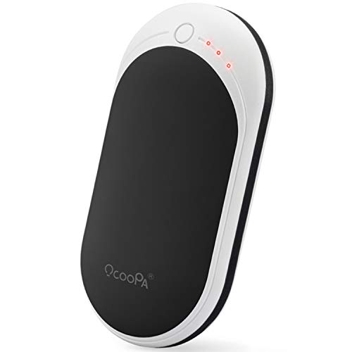 Product Cover OCOOPA Rechargeable Hand Warmers, 1-Pack 5200mAh Portable Hand Warmer, Electric, Quick Heating, Great for Raynauds Sufferers Pain Relief, Ski, Hunting, Hiking, Winter Gifts, Black