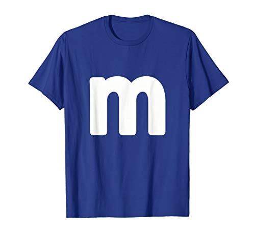 Product Cover letter m Shirt lower case alphabet matching Halloween Tee
