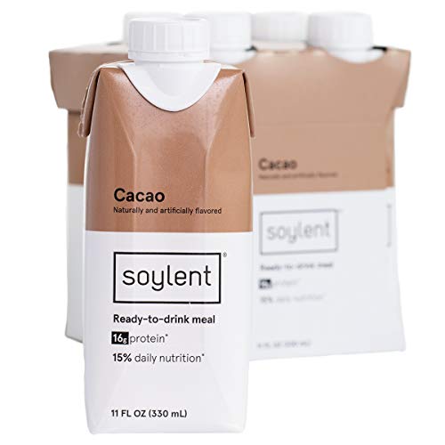 Product Cover Soylent Meal Replacement Shake, Cacao Tetra Pack, 4 Pack