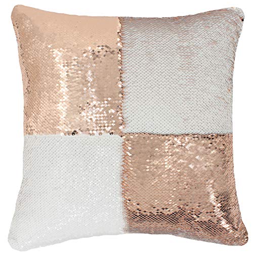 Product Cover URSKYTOUS Reversible Sequin Pillow Case Decorative Mermaid Pillow Cover Color Changing Cushion Throw Pillowcase 16