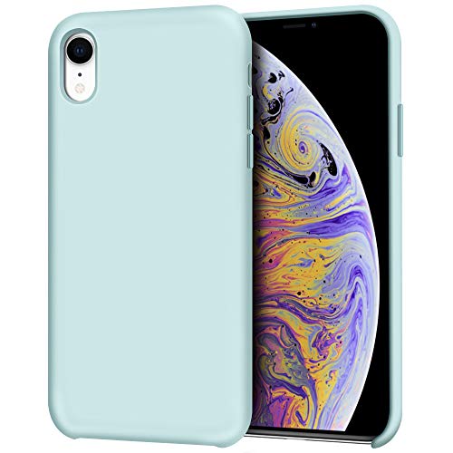 Product Cover Anuck iPhone XR Case, Anti-Slip Liquid Silicone Gel Rubber Bumper Case with Soft Microfiber Lining Cushion Slim Hard Shell Shockproof Protective Case Cover for Apple iPhone XR 6.1