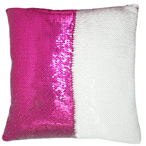 Product Cover URSKYTOUS Reversible Sequin Pillow Case Decorative Mermaid Pillow Cover Color Changing Cushion Throw Pillowcase 16