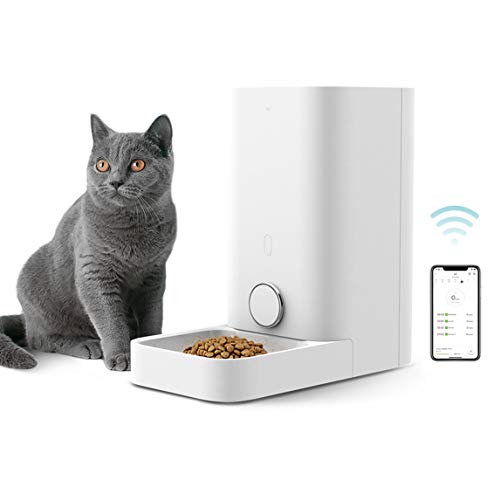 Product Cover PETKIT Automatic Cat Feeder, Wi-Fi Enabled Smart Feed Pet Feeder for Cat and Small Dog, Smartphone App for iOS and Android, Work with Alexa, Portion Control, Fresh Lock System Auto Cat Food Dispenser