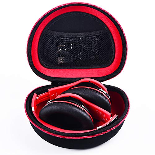 Product Cover Headphone Case Compatible with Mpow 059 /Thor/Beats Solo3/ Beats Solo2/ Picun P26/ iJoy/Elecder i39 and More Foldable Bluetooth Wireless Headset, Over-Ear/On-Ear - Black