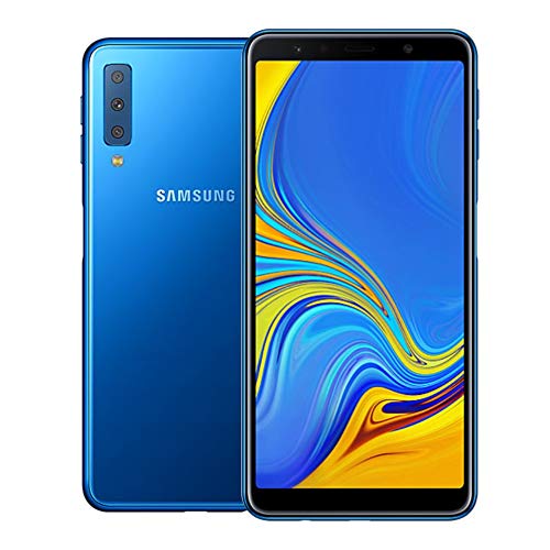 Product Cover Samsung Galaxy A7 (2018) A750G 64GB Unlocked GSM Dual-SIM Phone w/Triple 24MP + 8MP + 5MP Camera - Blue