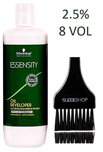 Product Cover Schwarzkopf Essensity OIL DEVELOPER, Phytolipid Technology (STYLIST KIT) Plant-Based Oil, Natural Beeswax Activating Lotion Hydrogen Peroxide, 33.8 oz / 1000 ml (2.5% ; 8 volume)