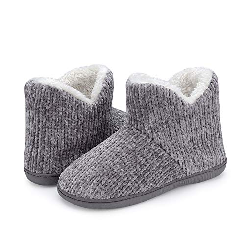 Product Cover TUOBUQU Women Warm Bootie Slippers Fluffy Plush Indoor Outdoor Winter Booty Slippers