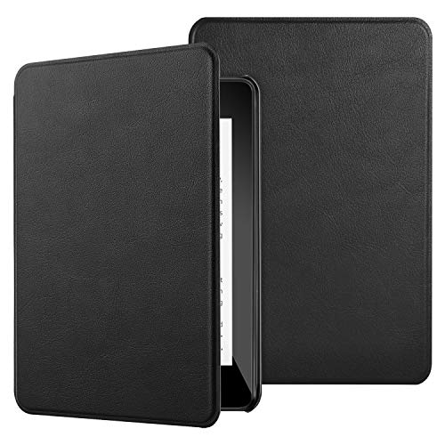 Product Cover IVSO Case for All Kindle Paperwhite (10th Generation-2018), Ultra Lightweight Protective Slim Smart Cover Case All Kindle Paperwhite (10th Generation-2018 Release) (Black)