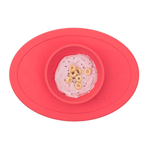 Product Cover ezpz Tiny Bowl - One-Piece Silicone placemat + Bowl (Coral)