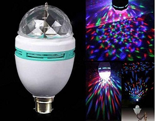Product Cover Higadget Plastic Disco Light Mini Party Lamp LED, 3W Effect,Size 2 X 3cm,(Multi-Colour)