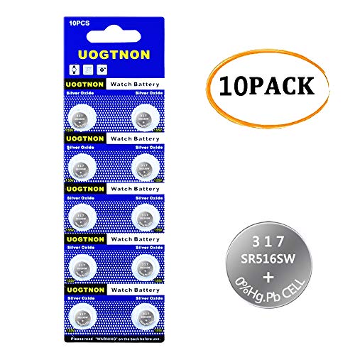 Product Cover 317 SR516SW Watch Battery 1.5V Button Cell (10-Pack)