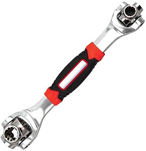 Product Cover Multi-Function Socket Wrench, 48 Tools In One with 360 Degree Rotating Head, Tiger Wrench Works with Spline Bolts, Torx, Square Damaged Bolts, 6-Point, 12-Point, and Any Size Standard or Metric