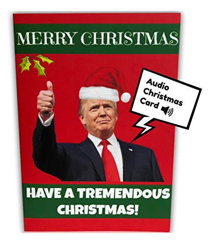Product Cover Donald Trump Audio Christmas Card - Open The Card for a Christmas Greeting from Donald Trump - The Perfect Trump Gag Gift