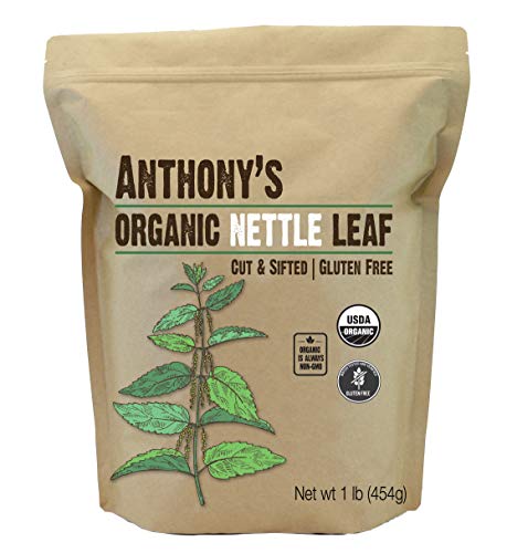 Product Cover Anthony's Organic Nettle Leaf, 1lb, Gluten Free, Non GMO, Cut & Sifted, Non Irradiated, Keto Friendly