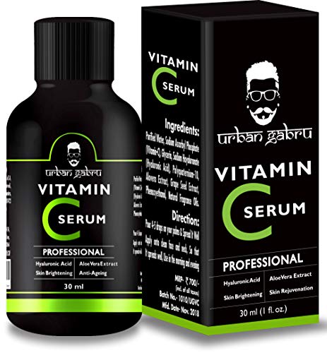 Product Cover UrbanGabru Vitamin C Serum for face with hyaluronic acid, Aloe Vera extract and grape seed extract 30 ml