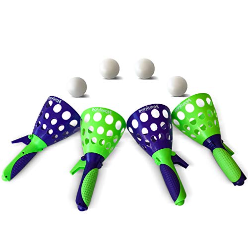Product Cover Geospace The Original Pop 'N Catch Game, Set of Four - Perfect for Backyard, Beach, Tailgate | Fun for Kids and Adults