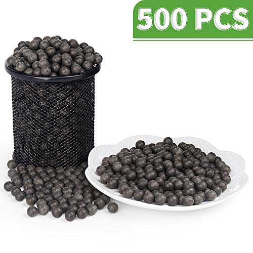 Product Cover LuckIn 3/8 Inch Slingshot Ammo Balls, Biodegradable Clay Slingshot Ammo, Soil Color, 500 Pcs