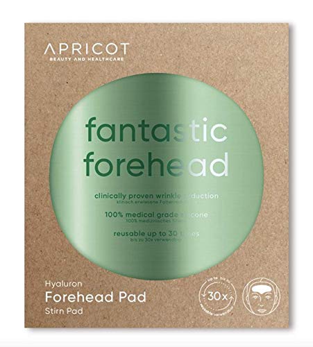 Product Cover NEW! ORIGINAL APRICOT beauty & healthcare Forehead Pad, medical grade Silicone care Forehead Pad with highly effective Hyaluron to smooth Wrinkles, reusable up to 30 times!
