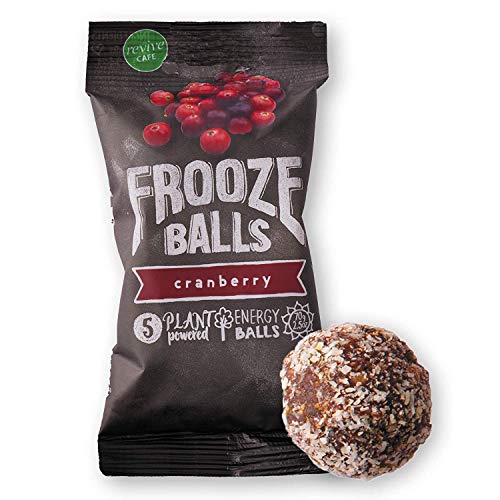 Product Cover Frooze Balls Plant Protein Powered Fruit & Nut Energy Balls, Cranberry (Pack of 8)