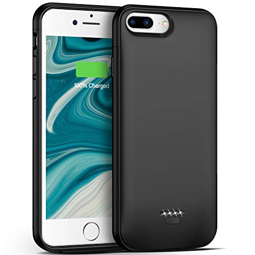 Product Cover Battery Case for iPhone 7 Plus/8 Plus/6 Plus/6s Plus,5500mAh Portable Protective Charging Case Compatible with iPhone 7 Plus/8 Plus/6 Plus/6s Plus (5.5 inch) Rechargeable Extended Battery (Black)