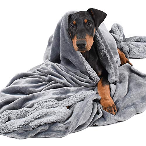 Product Cover Pawsse Dog Blankets for Large Dogs,Super Soft Warm Sherpa Fleece Plush Doggie Blankets and Throws for Small Medium Puppy Doggy Pet Cats
