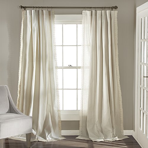 Product Cover Lush Decor Rosalie Window Curtains Panel Set for Living, Dining Room, Bedroom (Pair), 95