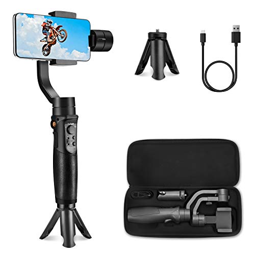 Product Cover Hohem iSteady Mobile Plus Smartphone Gimbal,Smartphone Stabilizer for iPhone 11/11 Pro/Pro Max/XS/XS MAX/XR/8,Smartphone Gimble for Galaxy S10/Plus/S9 for Video Blogger,Youtuber(2019 New Model)