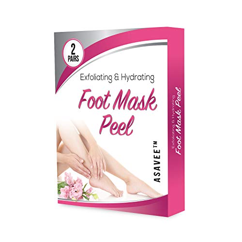 Product Cover ASAVEE Exfoliating and Hydrating Foot Mask Peel-Perfectly Peel Away Calluses and Dead Skin, Repair Cracked Heels-2 Pairs