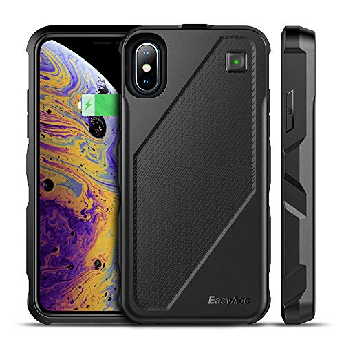 Product Cover EasyAcc iPhone Xs/X Battery Charger Case Qi Wireless Charging Case, 5000mAh Rechargeable Charging Shell Extended Full Protection Charger Case for iPhone XS/X/10