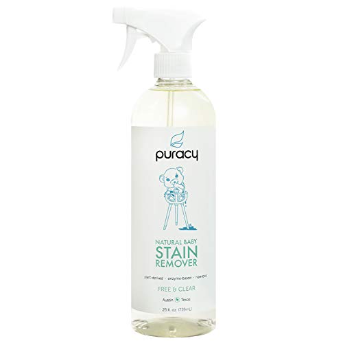 Product Cover Puracy Natural Baby Laundry Stain Remover, Enzyme Odor Eliminator, Free & Clear, 25 Ounce