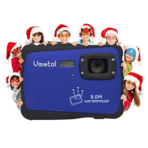 Product Cover Kids Waterproof Camera, Vmotal Digital Camera for Kids 2.0 Inch TFT Display Children Kids Digital Camera (Blue)