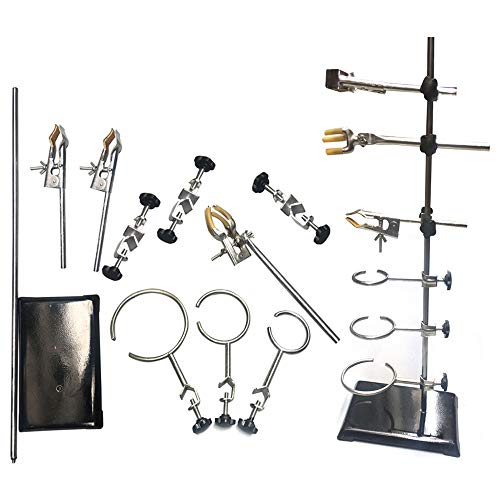 Product Cover DOMINTY 60CM Laboratory Stands Support and Lab Clamp Flask Clamp Condenser Clamp Stands,Lab & Scientific Supplies Glassware & Labware