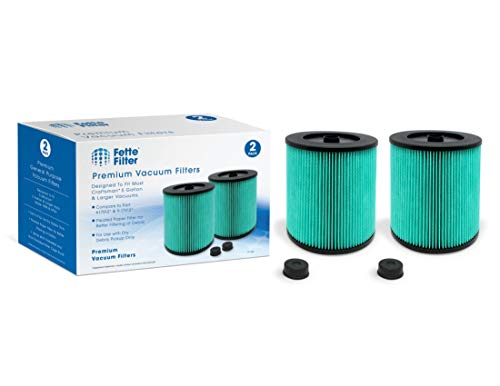 Product Cover Fette Filter - 17912 & 9-17912 HEPA Vacuum Filter with High Efficiency Particle Air Filter Material Compatible with Craftsman. Compare to Part # 17912 & 9-17912. Pack of 2