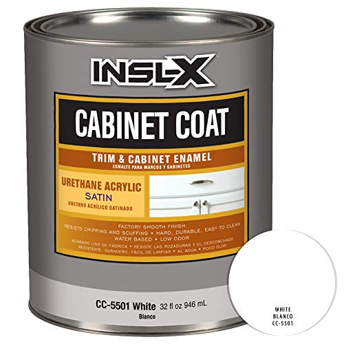 Product Cover INSL-X CC550109A-44 Cabinet Coat Enamel, Satin Sheen Interior Paint, 1 Quart, White