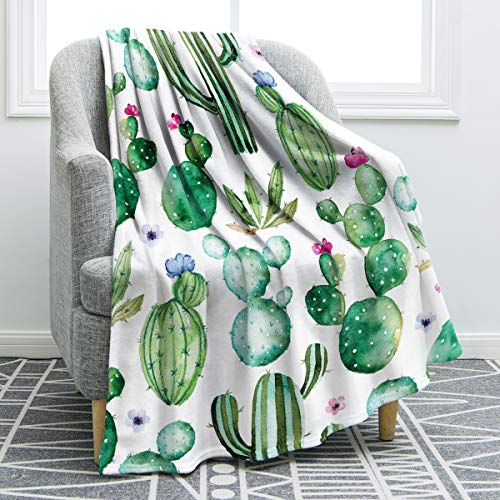 Product Cover Jekeno Cactus Flower Soft Throw Blanket Smooth Blanket Sofa Chair Bed Office 50