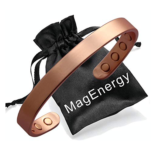 Product Cover Copper Bracelet for Men and Women 99.9% Pure Copper Bangle 6.5