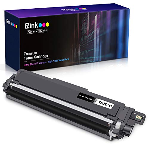 Product Cover E-Z Ink (TM) with Chip Compatible Toner Cartridge Replacement for Brother TN227 TN-227 TN227bk TN223 TN-223 use with MFC-L3770CDW MFC-L3750CDW HL-L3230CDW HL-L3290CDW HL-L3210CW MFC-L3710CW (1 Black)